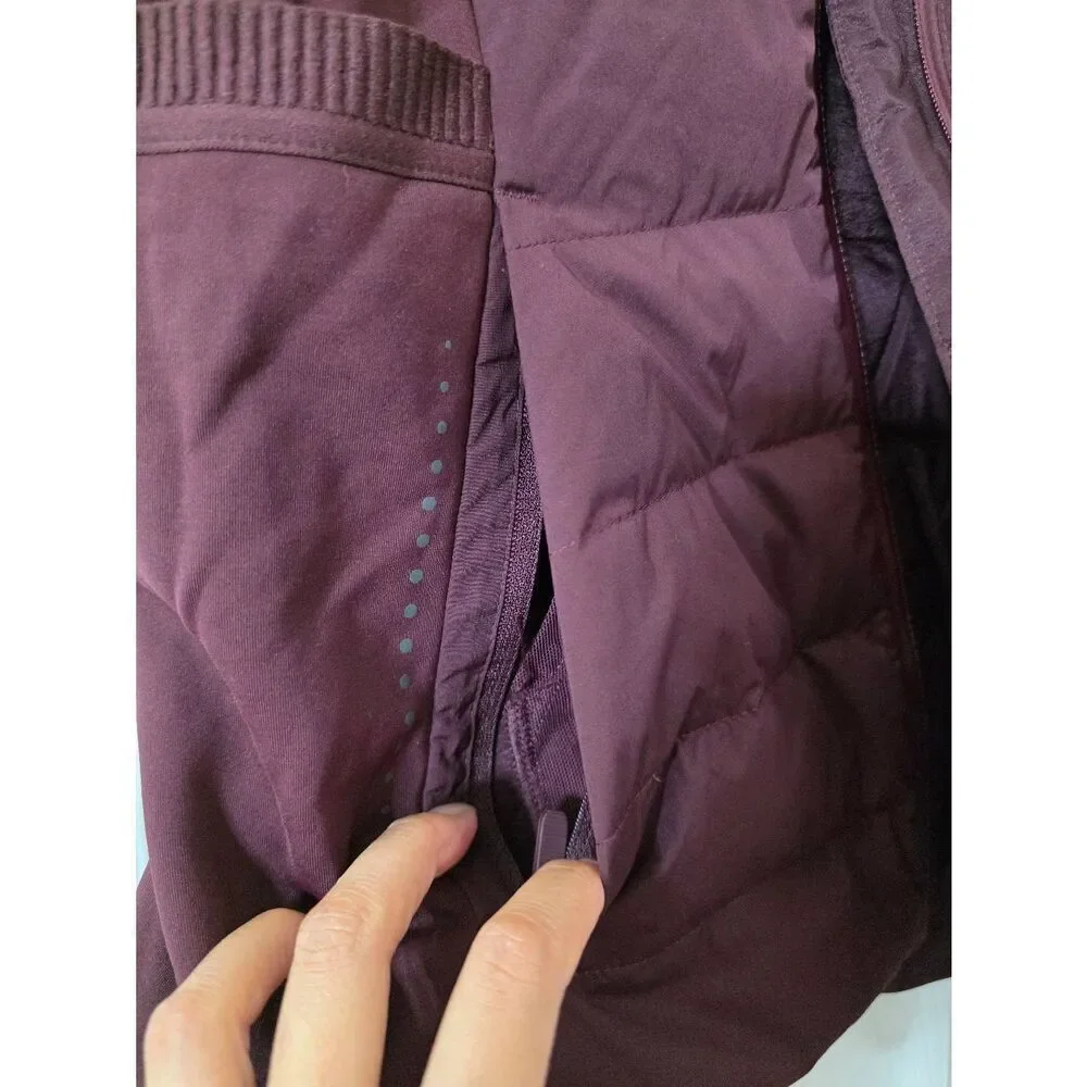 Lululemon Down For It All Vest Size 2-LW4BY8S Wine